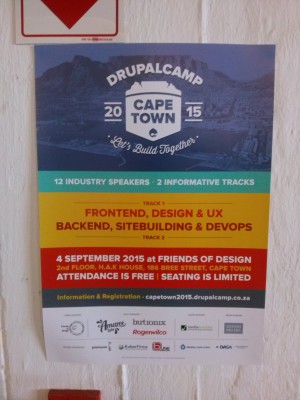 Drupalcamp Cape Town flyer