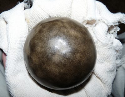 a beautiful polished shiny ball of mud called dorodango