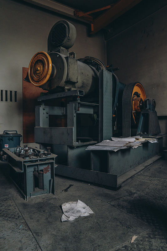 Huge letterpress printing machine