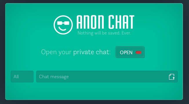 Anon Chat – an anonymous messenger.