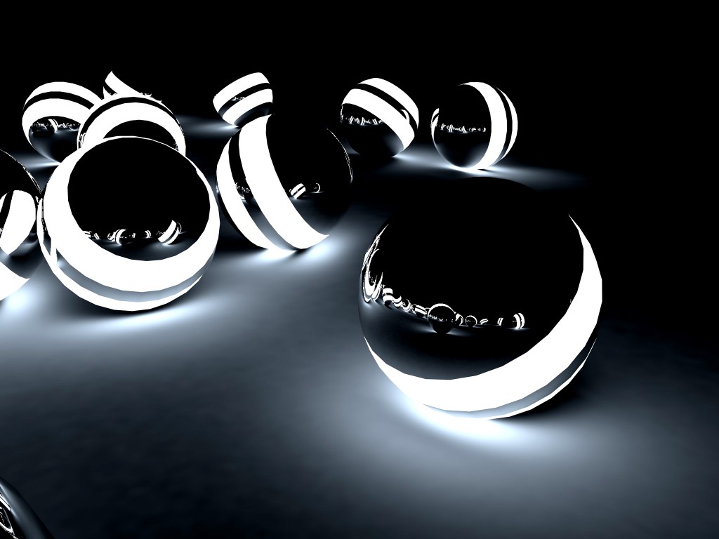 Glowing 3D balls C4D tutorial