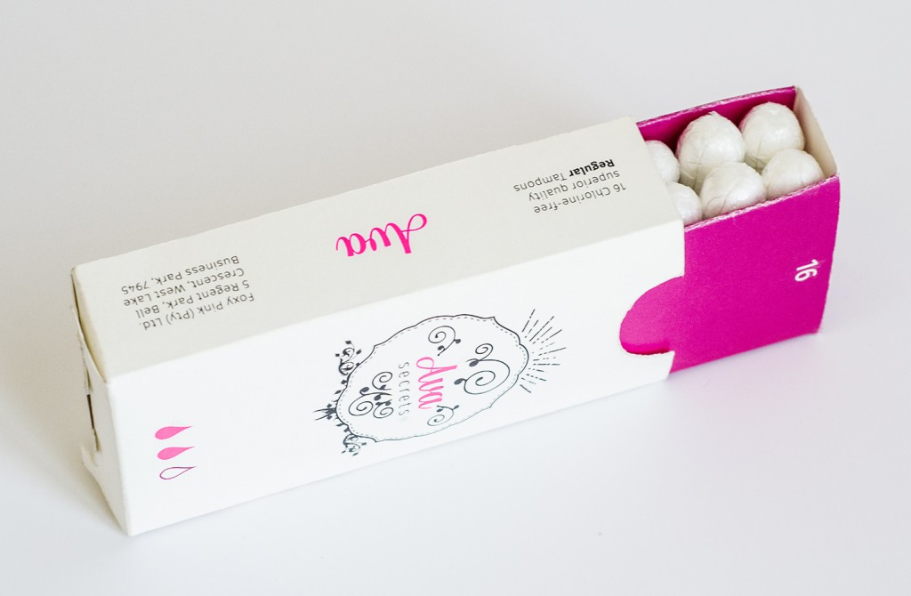 tampons packaging redesign