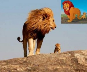 Mufasa and Simba in real life