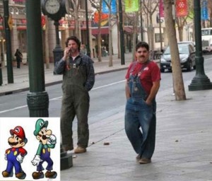 Mario and Luigi in real life