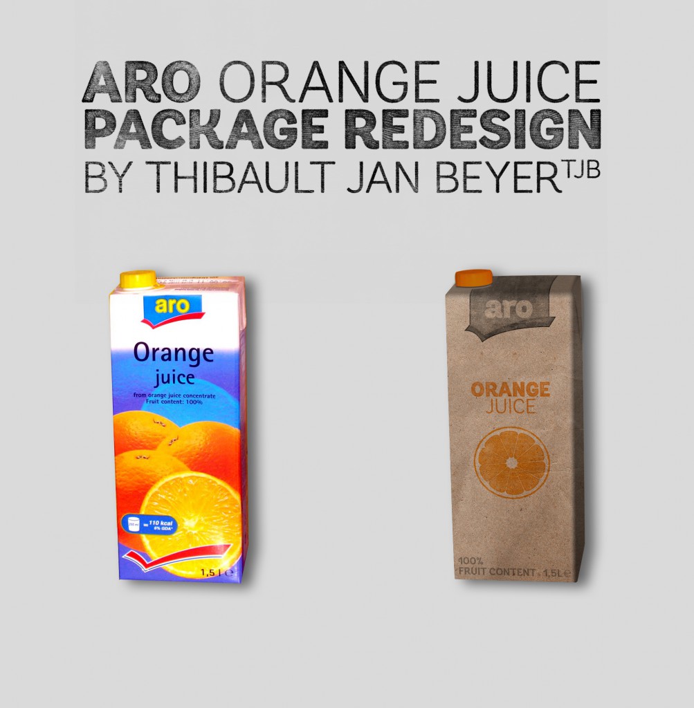 Orange juice upselling packaging