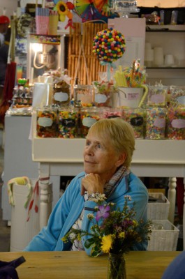 Old Girl selling sweets