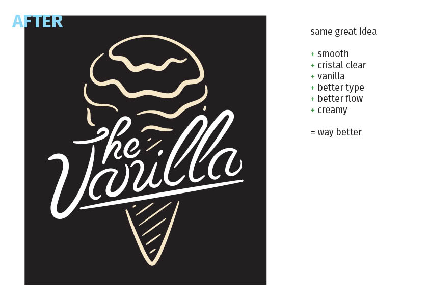 The Vanilla new logo brand after
