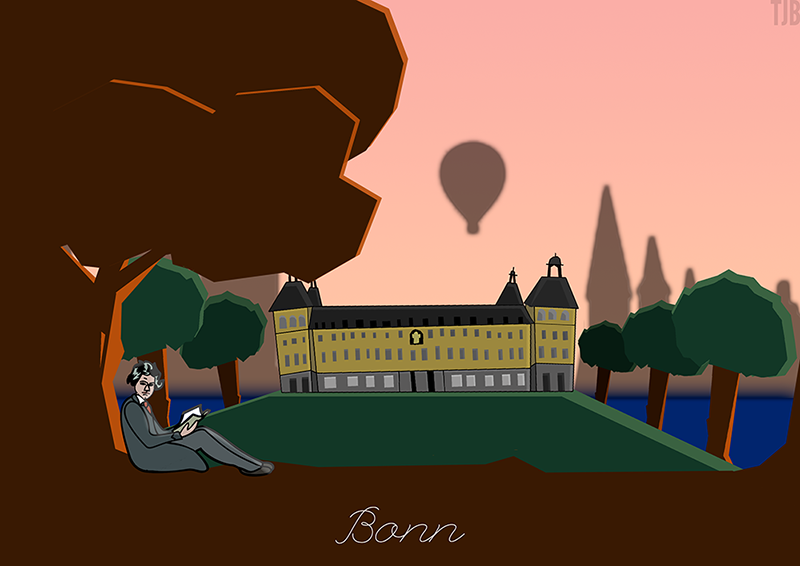 Caricature of the city Bonn