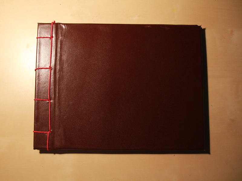 The young piper cover goat leather 4 hole japanese binding