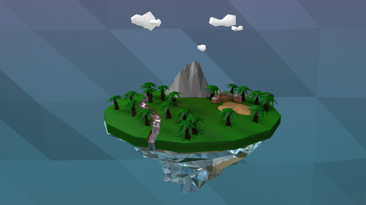 Low Poly 3D world
