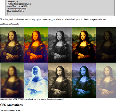 CSS filters tutorial